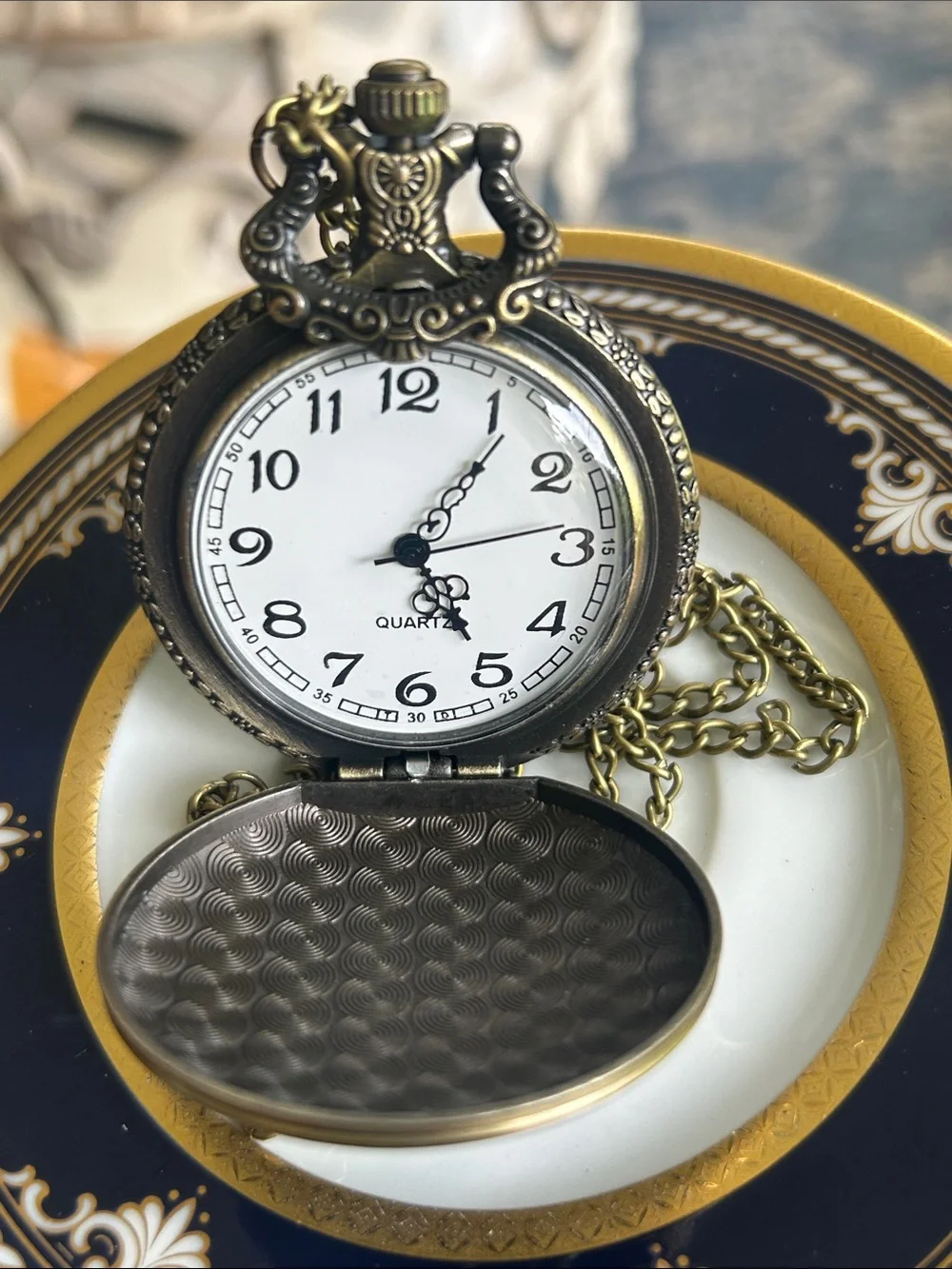 Vintage Style Horsehead Pocket Watch Necklace